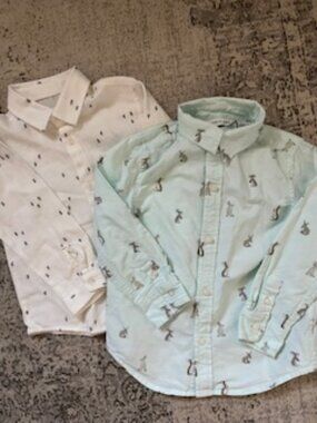 🧡3/15 Long Sleeve Shirts Bundle x 2 Zara + Janie and Jack Boys 3